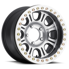 Raceline RT232 Monster BMF 17x8.5in / BLANK BP / 0mm Offset / 83.82mm Bore - Satin Black Machined