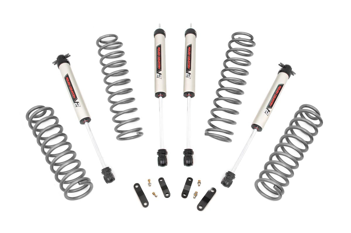 Rough Country  2.5 Inch Lift Kit | Coils | V2 | Jeep Wrangler Unlimited 2WD/4WD (2007-2018)