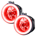 Oracle 05-14 Dodge Charger LED Waterproof Fog Halo Kit - Red