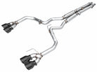 AWE 2024 Ford Mustang Dark Horse S650 RWD Track Edition Cat-Back Exhaust w/ Quad Diamond Black Tips