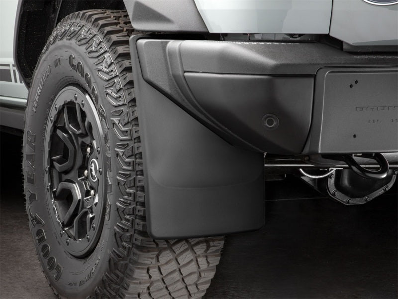 WeatherTech 2021+ Ford Bronco (315 Width Tire Size) No Drill MudFlaps - Black
