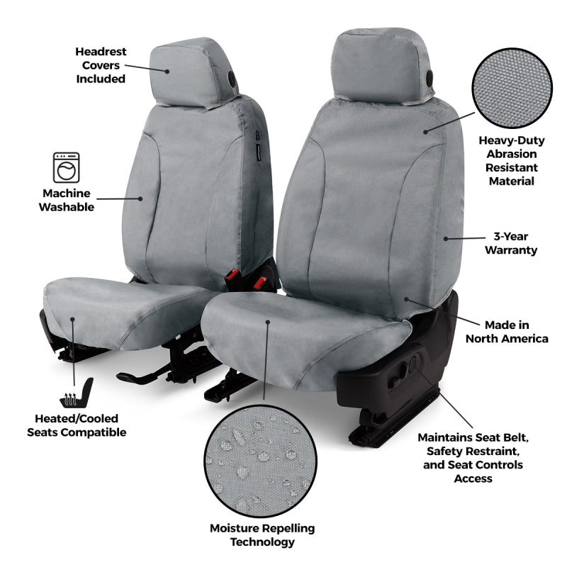 Covercraft 2024 Ford Expedition Endura Waterproof SeatSaver Custom 2nd Row Seat Covers - Grey