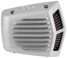K&N Street Metal Intake System 01-16 Harley-Davidson Shaker Silver H/D Softail/Dyna Fl