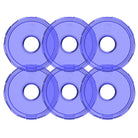 KC HiLiTES Cyclone V2 LED - Replacement Lens - Blue - 6-PK
