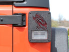 Fishbone Offroad 07-18 Jeep Wrangler JK - Black Textured Powdercoat Tail Light Covers
