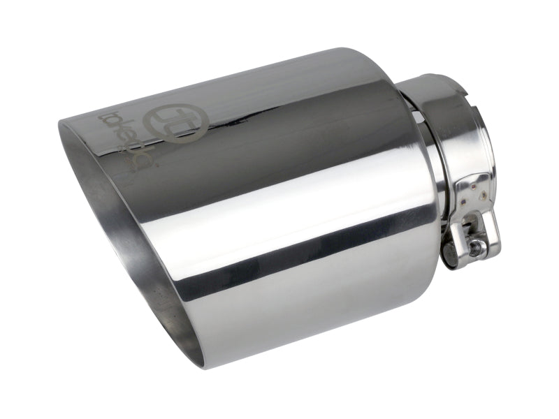 aFe Takeda Universal Exhaust Tip 2-1/2 IN Inlet x 4-1/2 IN Outlet x 7 IN L- Polished