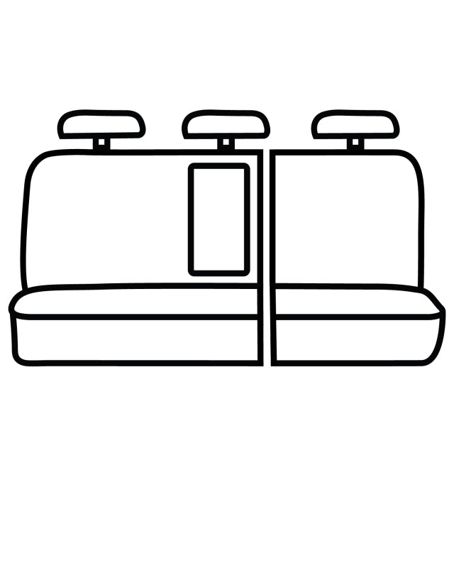 Covercraft 19-24 Chevrolet Silverado Leatherette PrecisionFitSecond Row Seat Covers - Med Grey