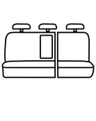 Covercraft 19-24 Chevrolet Silverado Polycotton SeatSaver Custom Second Row Seat Covers - Taupe