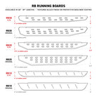 Go Rhino RB20 Running Boards 57in. Cab Length - Tex. Blk (No Drill/Mounting Brackets Req.)