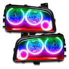 Oracle Dodge Charger 05-10 Triple Ring Halo Kit - ColorSHIFT w/ Simple Controller