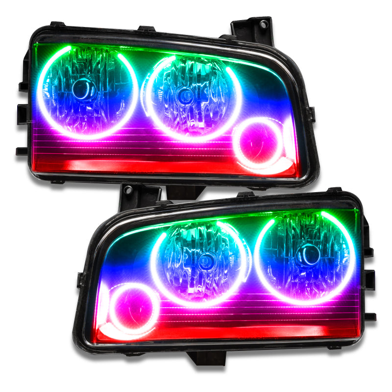 Oracle Dodge Charger 05-10 Triple Ring Halo Kit - ColorSHIFT