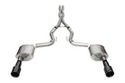 Corsa 2024+ Ford Mustang GT 5.0L V8 Xtreme 4.5 Cat-Back Duel Rear w/ 4.5 In Carbon Fiber Tips