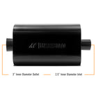 Mishimoto Muffler with 2.5in Center Inlet/Outlet - Angled Tip - Black