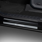 Putco 15-20 Ford F-150 - SuperCrew w/ F-150 Etching (4pcs) Black Platinum Door Sills