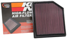 K&N 2018 Jeep Grand Cherokee V8-6.2L F/I Replacement Drop In Air Filter