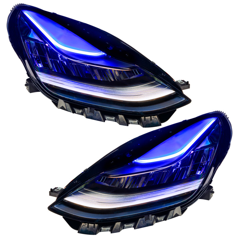 Oracle 17-21 Tesla Model 3 Headlight DRL Upgrade Kit - ColorSHIFT