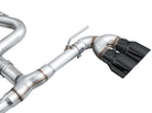 AWE Tuning MK8 Volkswagen Golf R 3in Track Edition Quad Exhaust - Diamond Black Tips