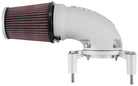 K&N 08-17 Harley-Davidson Touring Models Performance Air Intake System Silver