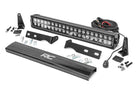 Rough Country  LED Light Kit | Bumper Mount | 20" Black Dual Row | Jeep Grand Cherokee WK2 (11-20)