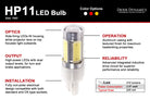 Diode Dynamics 7443 LED Bulb HP11 LED - Amber (Pair)