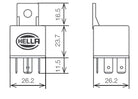 Hella Relay 12V 20/40A Spdt Res Bkt