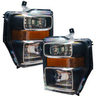Oracle 08-10 Ford F250/350 LED HL - Black - ColorSHIFT w/o Controller
