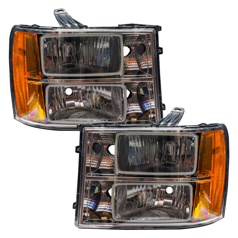 Oracle 07-13 GMC Sierra SMD HL - Square Ring Design - ColorSHIFT