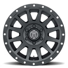 ICON Compression 18x9 5x5 -12mm Offset 4.5in BS Satin Black Wheel