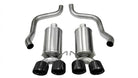 Corsa 2009-2013 Xtreme Axle-Back Exhaust w/Dual Black 3.5in Tips 09-13 Chevrolet Corvette C6 6.2L V8