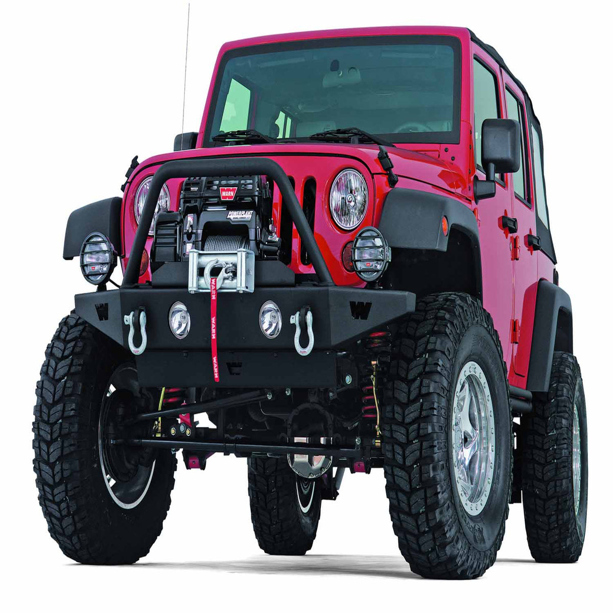 WARN Winch Mounting Plate Kit for Jeep Wrangler TJ - Fits M8274-50 Winch