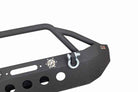 Fishbone Offroad 07-18 Jeep Wrangler Front Winch Bumper W/LEDs Full Width - Blk Textured Powdercoat