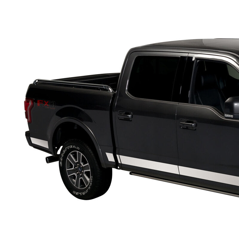 Putco 09-14 Ford F-150 Super Cab 8ft Long Box - 7in Wide - 10pcs Stainless Steel Rocker Panels