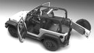 BedRug 18-23 Jeep JL 4 Door 6pc Rear Cargo Kit (w/ Gap Hider)