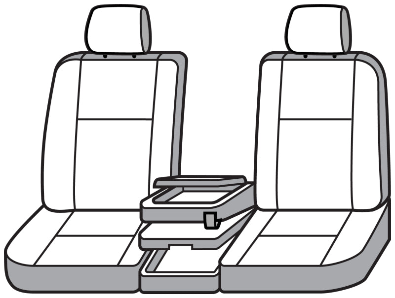 Covercraft 22-24 Chevrolet Silverado Endura PrecisionFitFront Row Seat Covers - Charcoal/Charcoal
