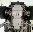 Rival 2007-2021 Toyota Land Cruiser   Aluminum Transmission Skid Plate