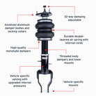 Air Lift Performance 09-24 Nissan GT-R Front Air Suspension Kit