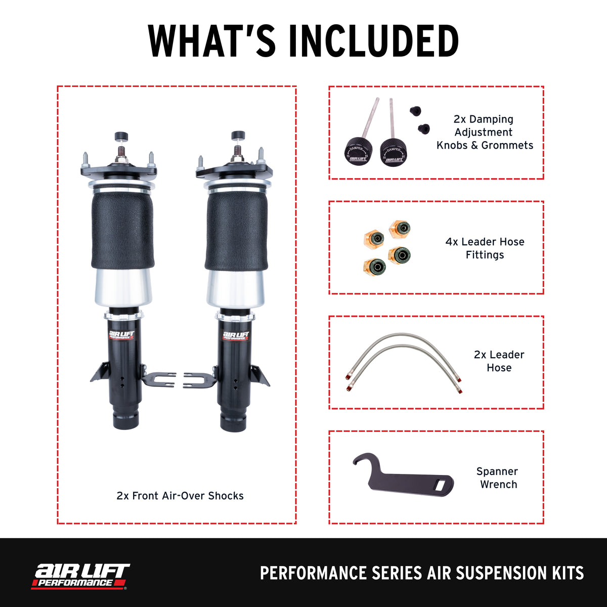 Air Lift Performance 07-13 INFINITI G35x/G37x AWD Front Air Suspension Kit