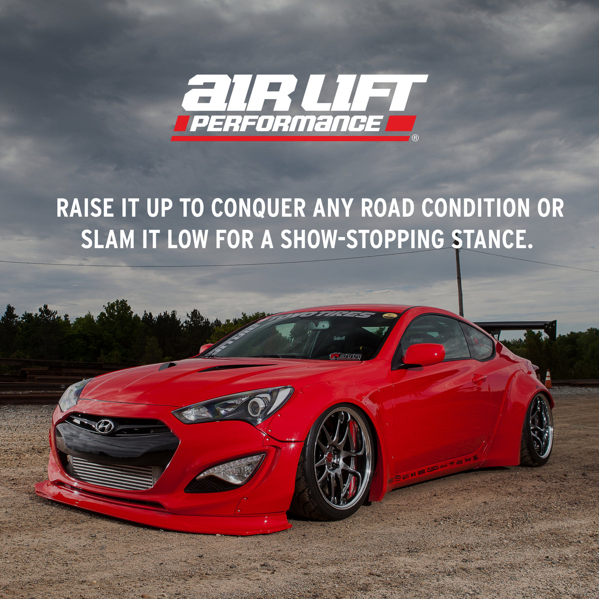 Air Lift Performance 10-16 Hyundai Genesis Coupe Front Air Suspension Kit