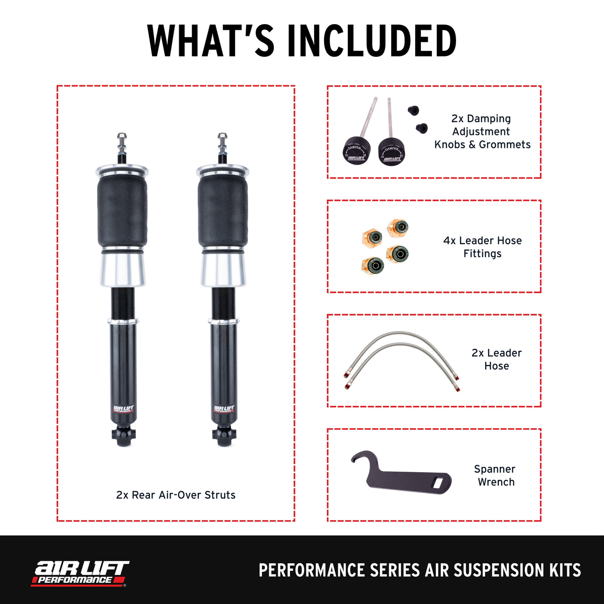 Air Lift Performance 85-93 Volkswagen Golf/Jetta/Corrado/Passat Rear Air Suspension Kit