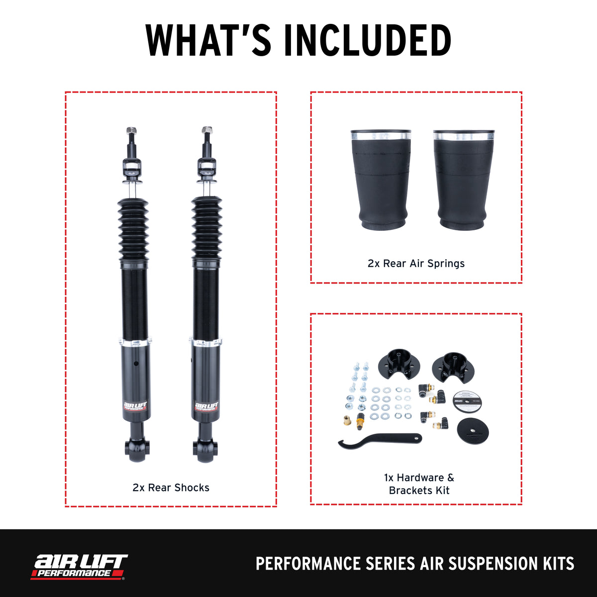 Air Lift Performance 98-10 Audi TT/Volkswagen Beetle/Golf/Jetta Rear Air Suspension Kit