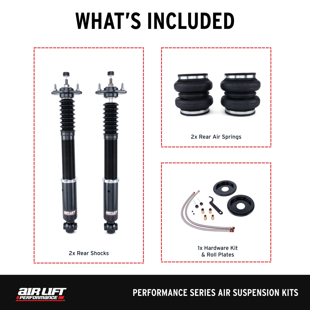 Air Lift Performance 82-93 BMW E30 3 Series Rear Air Suspension Kit
