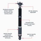 Air Lift Performance 92-99 BMW E36 3 Series/M3 Rear Air Suspension Kit
