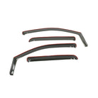 Westin 2015-2018 Chevrolet/GMC Colorado/Canyon Crew Cab In-Channel Wind Deflector 4pc - Smoke