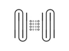 ICON 00-04 Ford F-250/F-350 Front Semi Round U-Bolt Kit