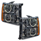 Oracle Lighting 07-13 GMC Sierra Pre-Assembled LED Halo Headlights -UV/Purple