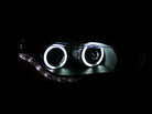 ANZO 2008-2015 Mitsubishi Lancer Projector Headlights w/ Halo Black (CCFL)