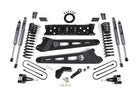 Zone Offroad 2019 Ram 3500 4in Radius Arm Bracket Gas - 2in Rear Block w/ Overload - Nitro Shocks