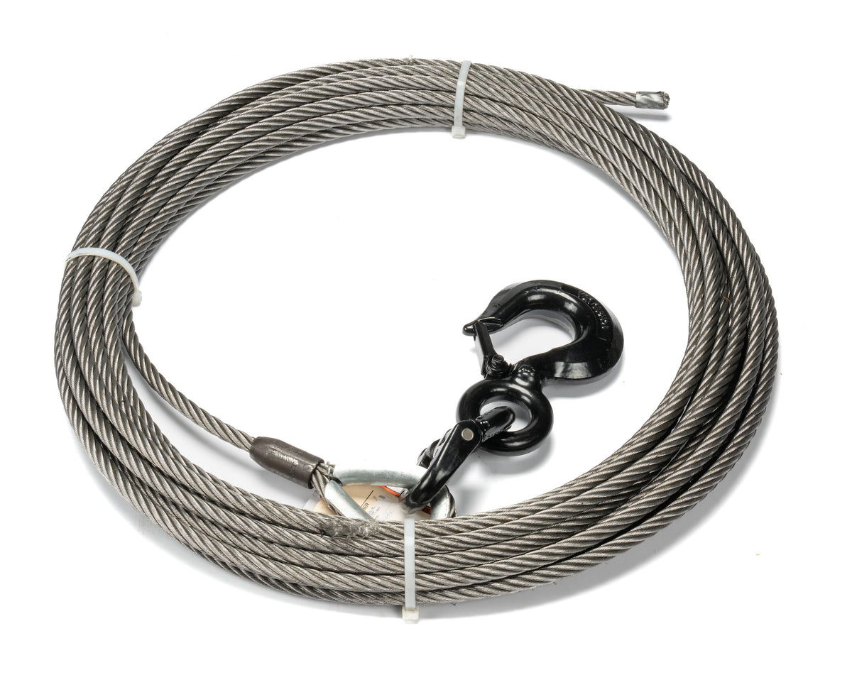 WARN Replacement Steel Winch Rope - 1/2 in x 75 ft, EIPS