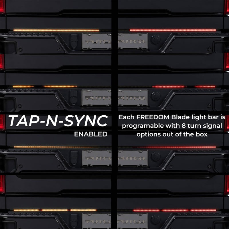 Putco 23-24 GMC Canyon 48In Freedom Blade Direct Fit Kit Tailgate Bars
