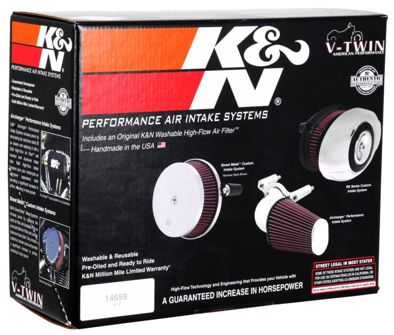 K&N 08-10 Harley-Davidson Touring Models Performance Intake Kit